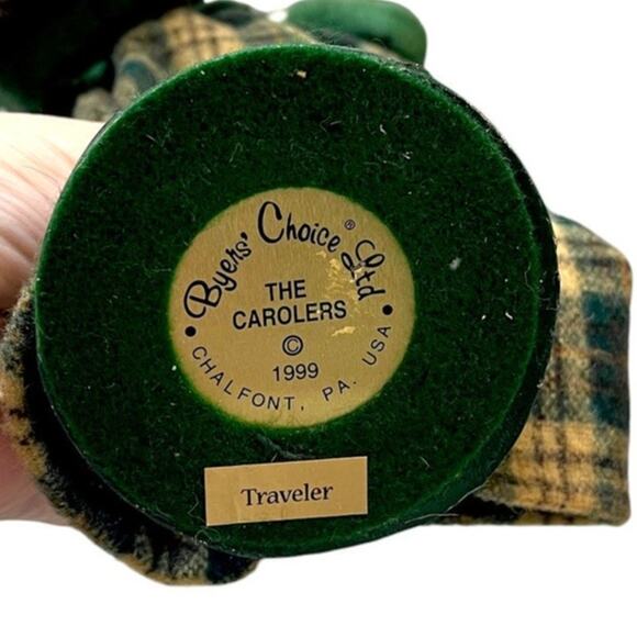 Byers’ Choice Carolers Lot 1997 Girl 1999 Traveler Woman Figures USA Handcrafted - Picture 4 of 6